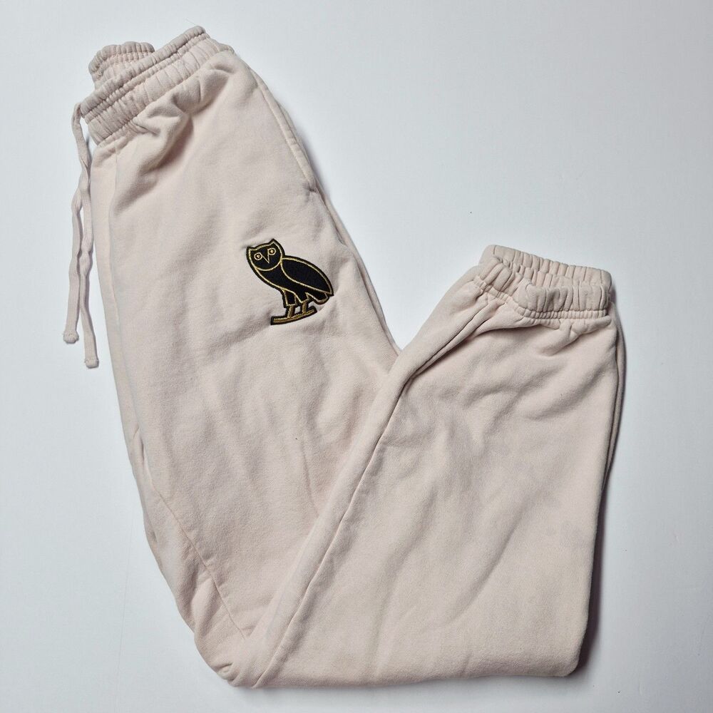 OVO Octobers Very Own Classic Owl Sweatpants Unisex S Blush Pink Canada Drake